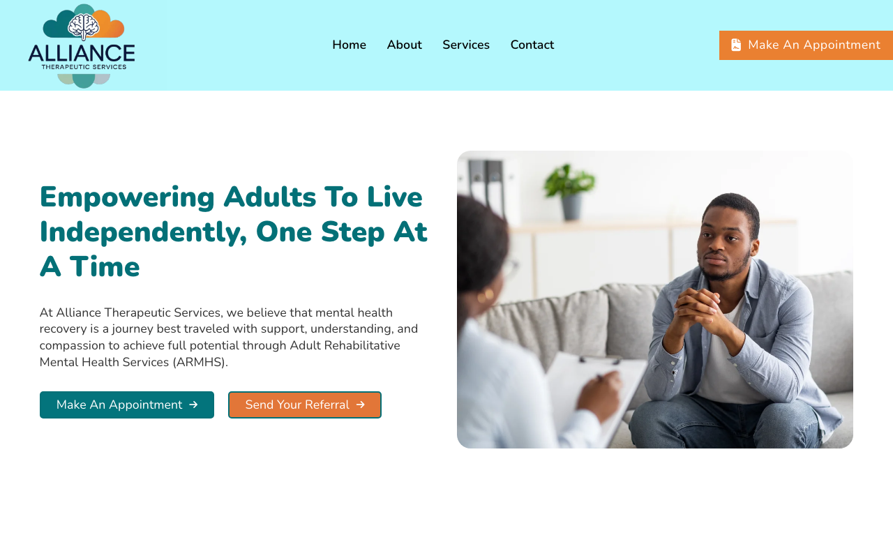 Alliance Therapeutic Services website