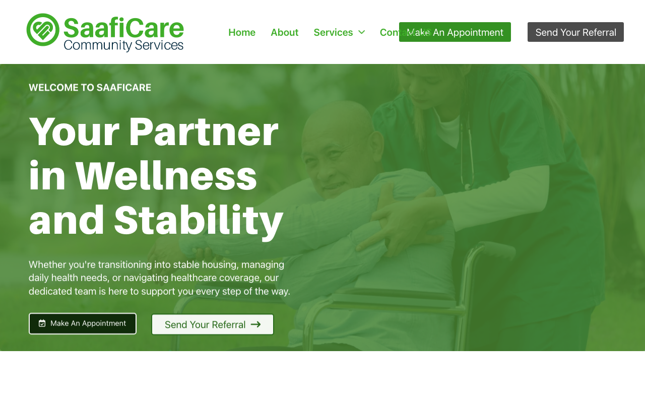 SaafiCare website
